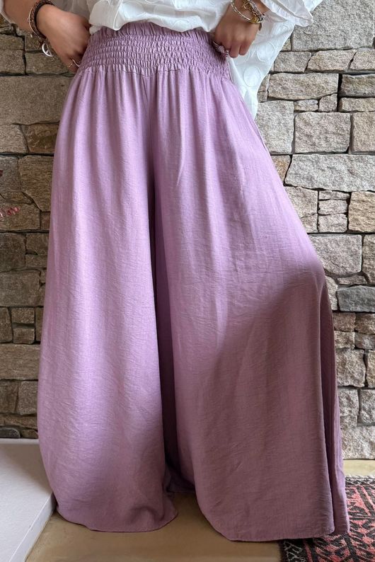 Riviera Palazzo Pant Mauve